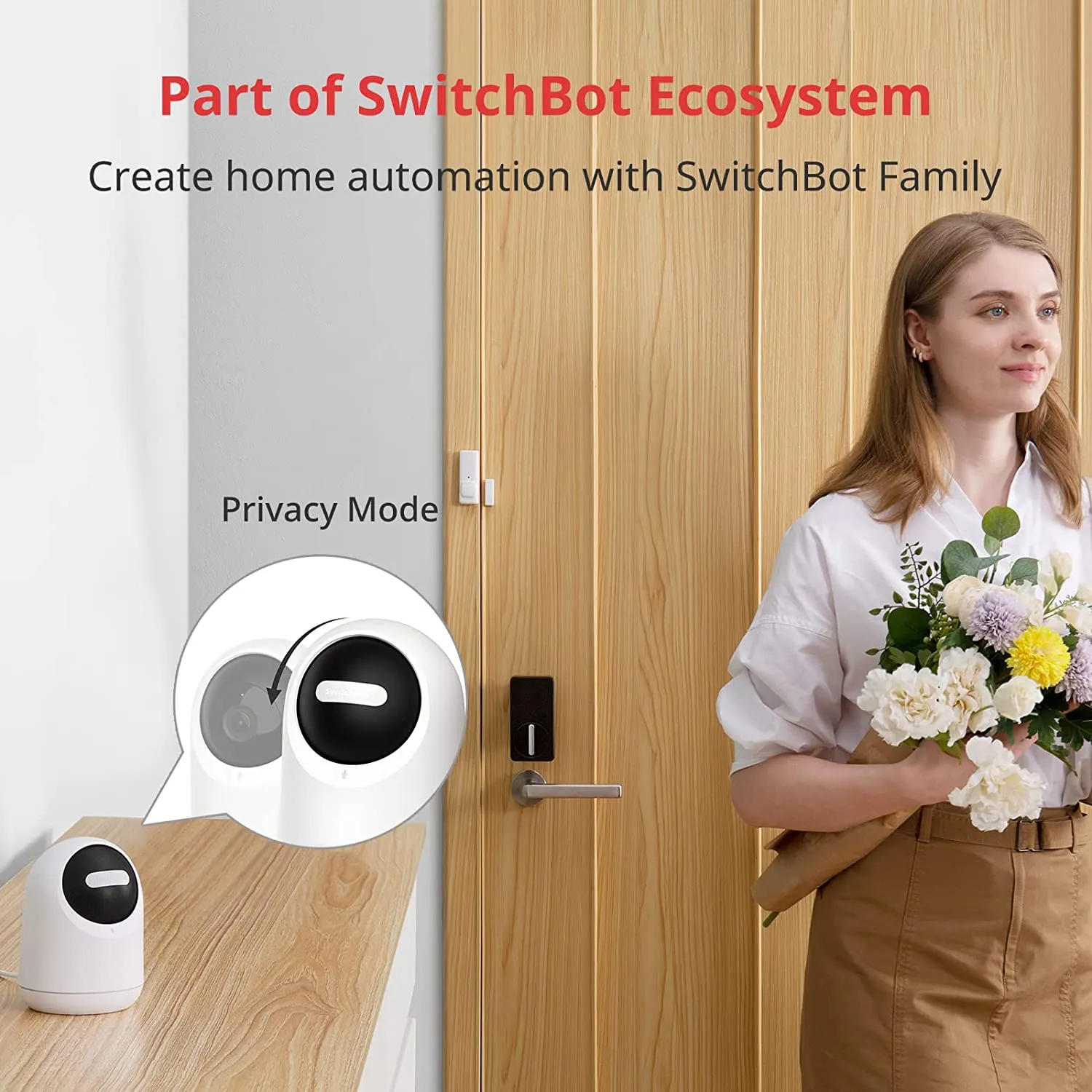 SwitchBot Pan/Tilt Cam 3MP Indoor Security Camera | Pan & Tilt with Auto Tracking, 2-Way Audio, Night Vision