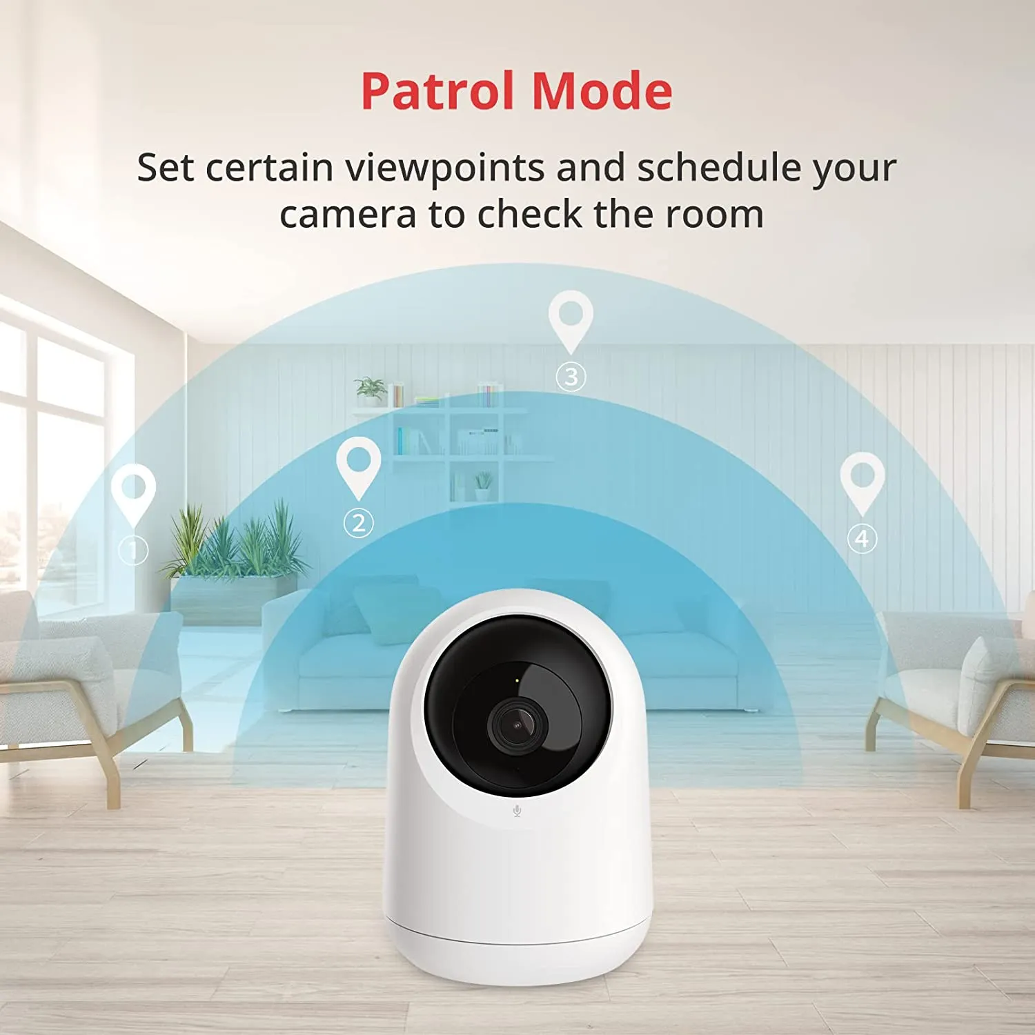 SwitchBot Pan/Tilt Cam 3MP Indoor Security Camera | Pan & Tilt with Auto Tracking, 2-Way Audio, Night Vision