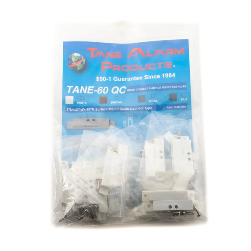 TANE 60QCWH Mini Surface Mount White Contact 10 Pack