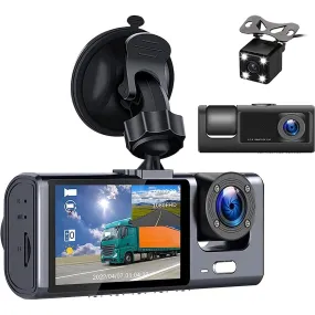 timeless 2" Car Dual Camera Dash Cam Front and Backup 1080P Driving Recorder DVR 150Â° Wide Angle Night Vision Loop Recording