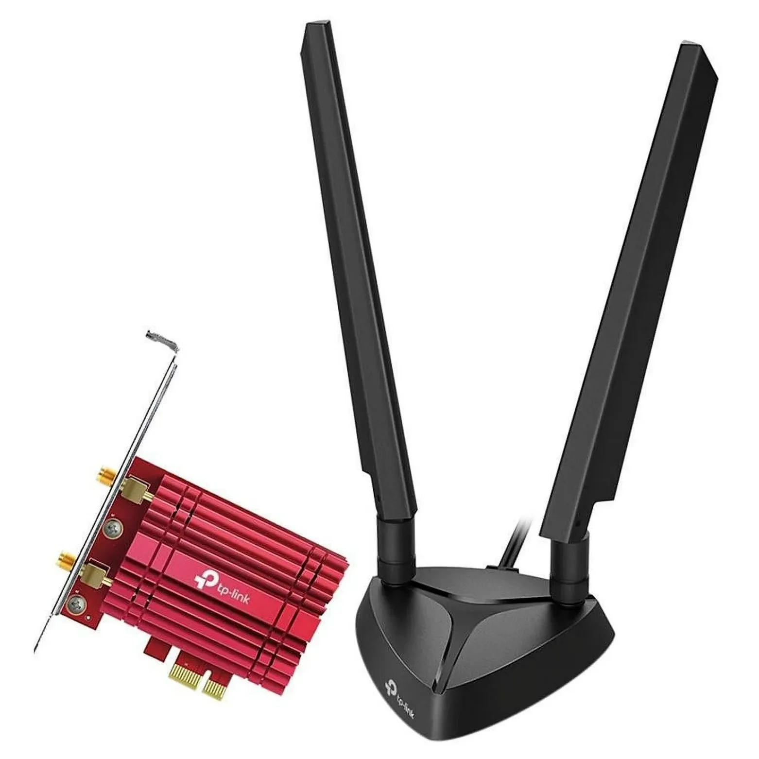 TP-Link WiFi 6E AX5400 PCIe WiFi Card (Archer TXE75E), Tri Band Wireless Adapter with Bluetooth 5.3, WPA3, MU-MIMO, OFDMA, Heat Sink, Low-Profile Bracket, Supports Windows 11, 10 (64bit)