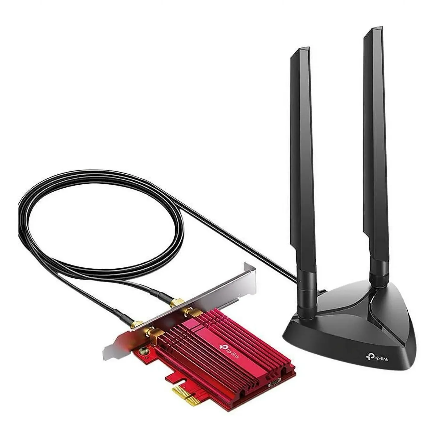 TP-Link WiFi 6E AX5400 PCIe WiFi Card (Archer TXE75E), Tri Band Wireless Adapter with Bluetooth 5.3, WPA3, MU-MIMO, OFDMA, Heat Sink, Low-Profile Bracket, Supports Windows 11, 10 (64bit)