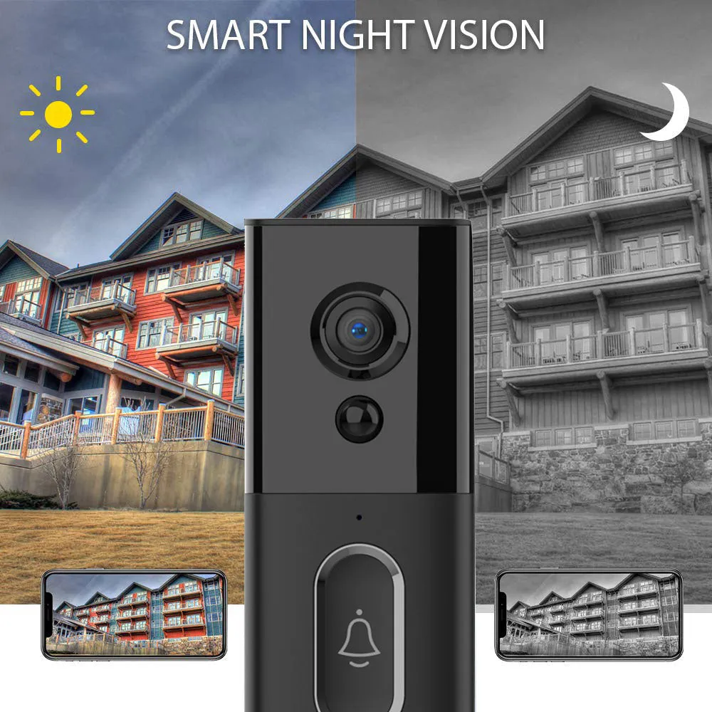 [Tuya Series] Smart Video Doorbell & IP Camera - Black