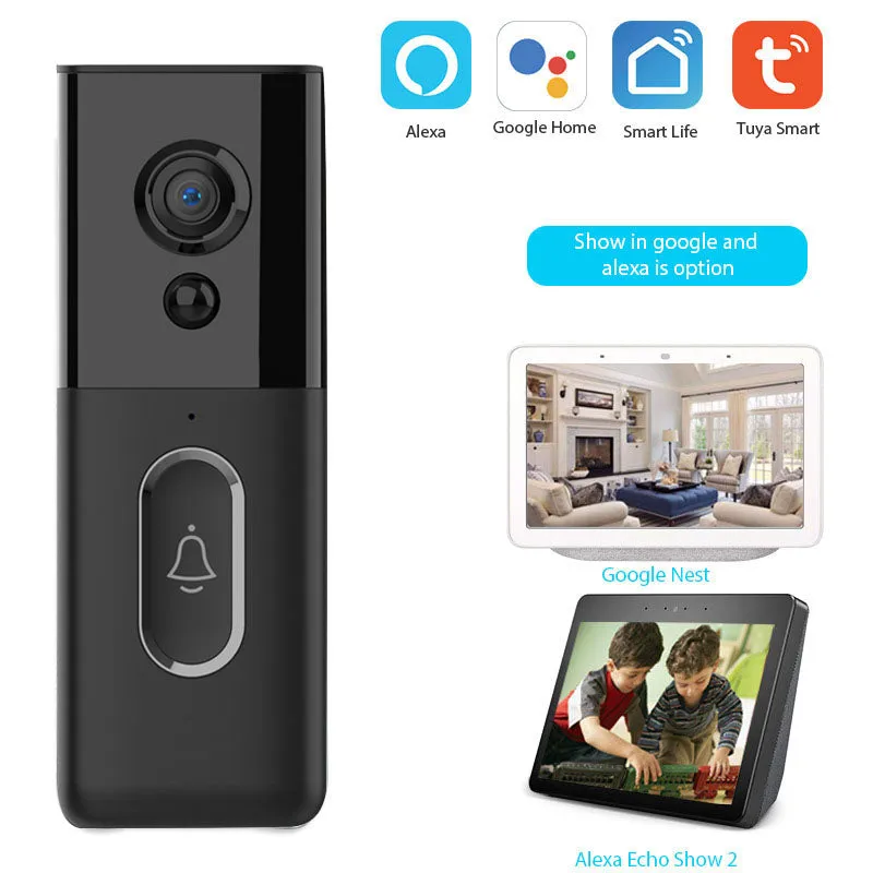 [Tuya Series] Smart Video Doorbell & IP Camera - Black