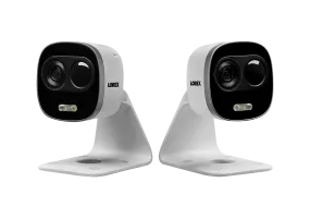 WiFi HD Outdoor Camera with Motion Activated Bright White Light, Two Way Audio, 65FT Night Vision (2-pack)