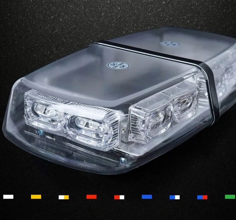 XPLEDPro™ Rooftop Strobe Light Bar: 36LED Amber/White, Magnetic Flashing Warning Hazard Advisor