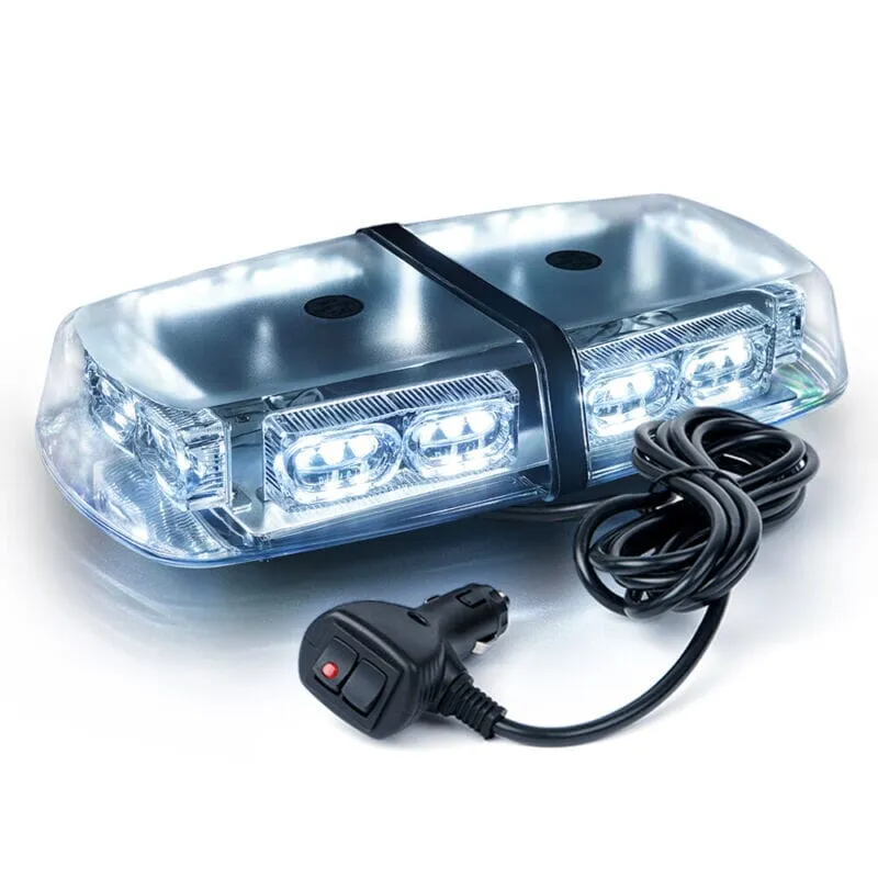 XPLEDPro™ Rooftop Strobe Light Bar: 36LED Amber/White, Magnetic Flashing Warning Hazard Advisor