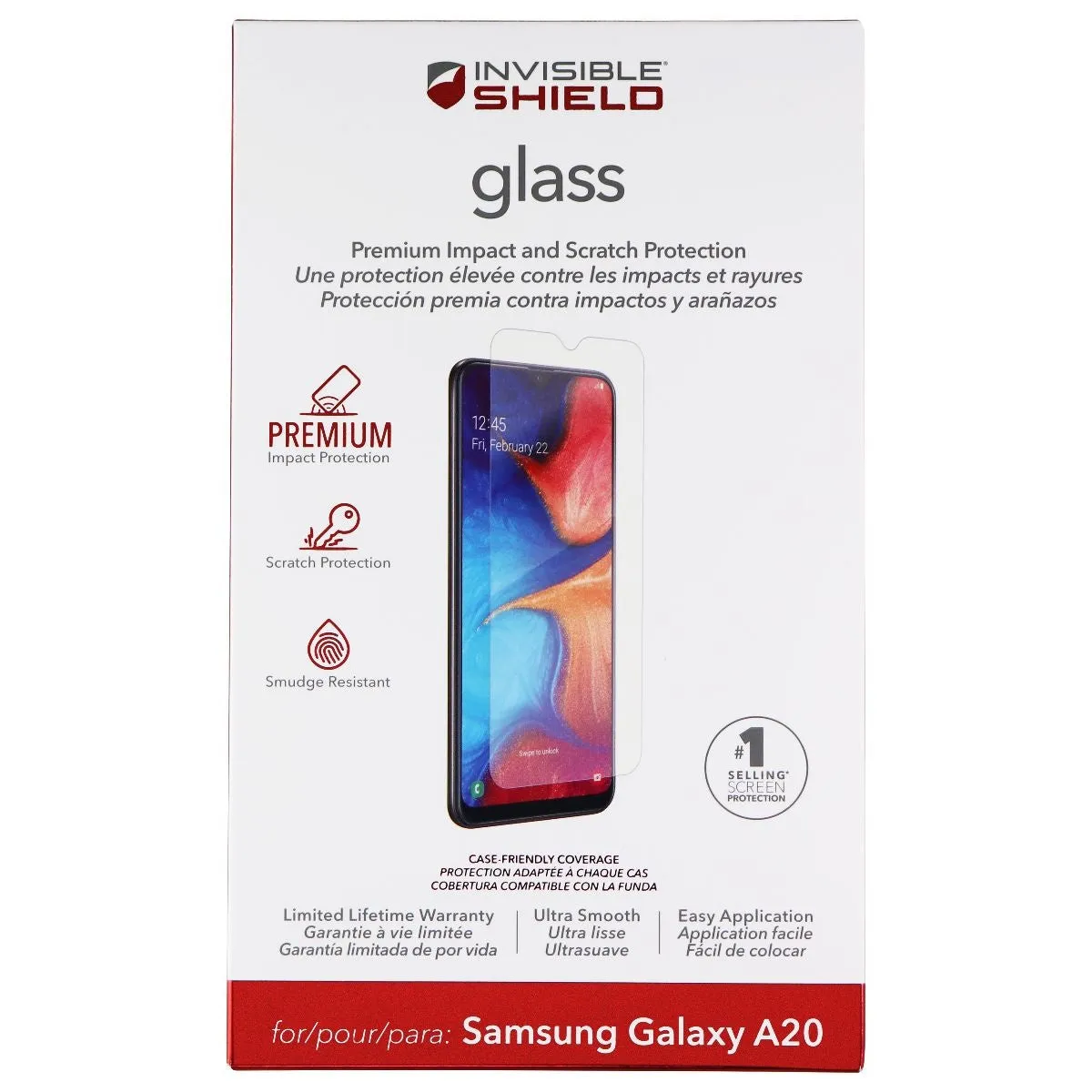 ZAGG Invisible Shield (Glass) Tempered Glass for Samsung Galaxy A20 - Clear